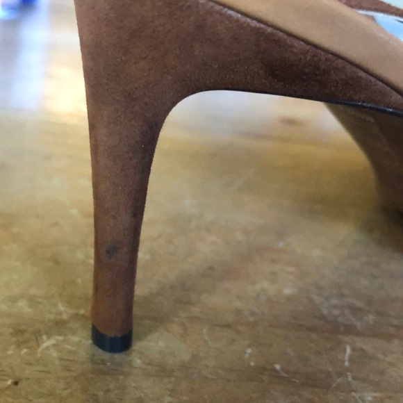 Dolce & Gabbana Brown and Blue Patchwork Heels - Picture 7 of 11